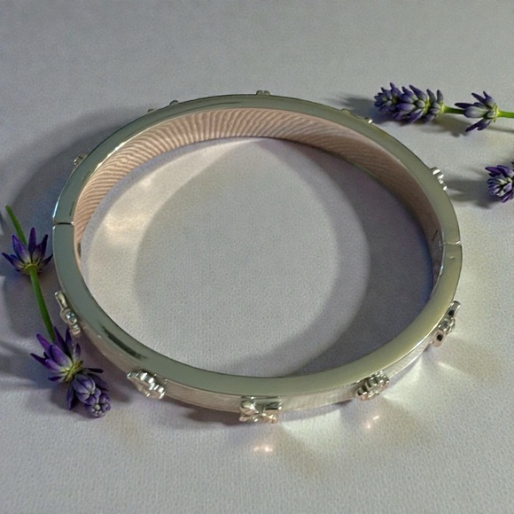 Kate Spade Silver Studded Bangle - Picture 2 of 4